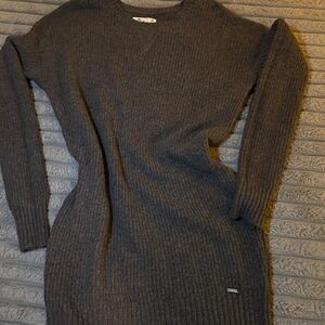 Hollister Charcoal Long Sleeve Dress